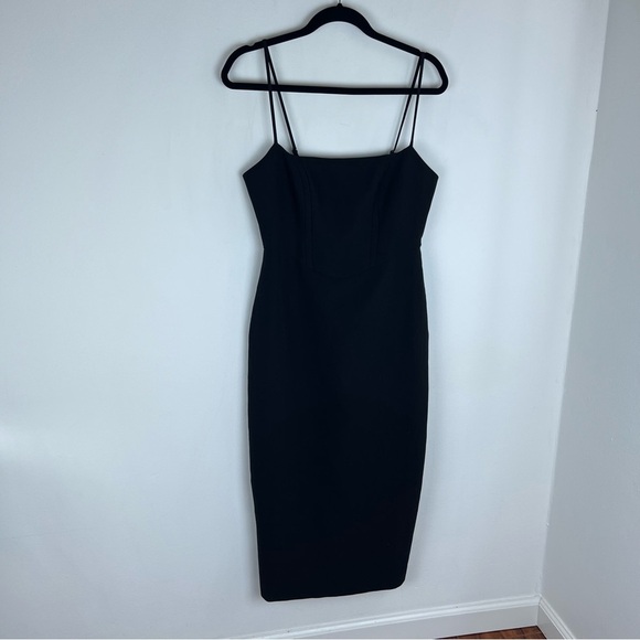 LIKELY Revolve Black Midi Dress Size 6 - Picture 4 of 8